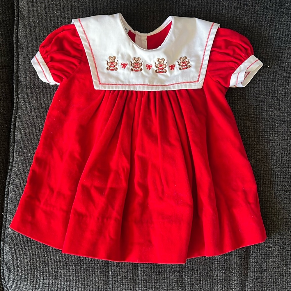 Red baby dress